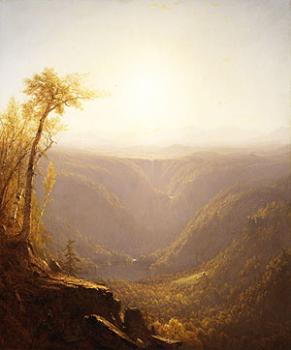 Sanford Robinson Gifford : A Gorge In The Mountains